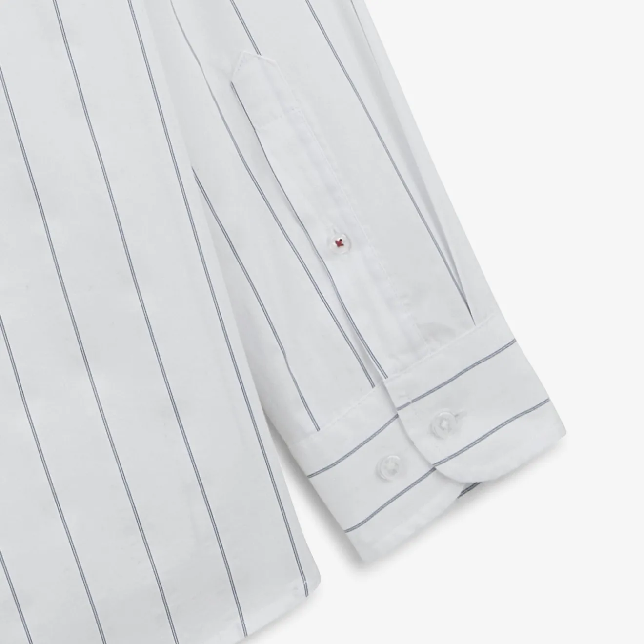 Chemises>SERGE BLANCO Charles oxford shirt with off-white stripes CIEL