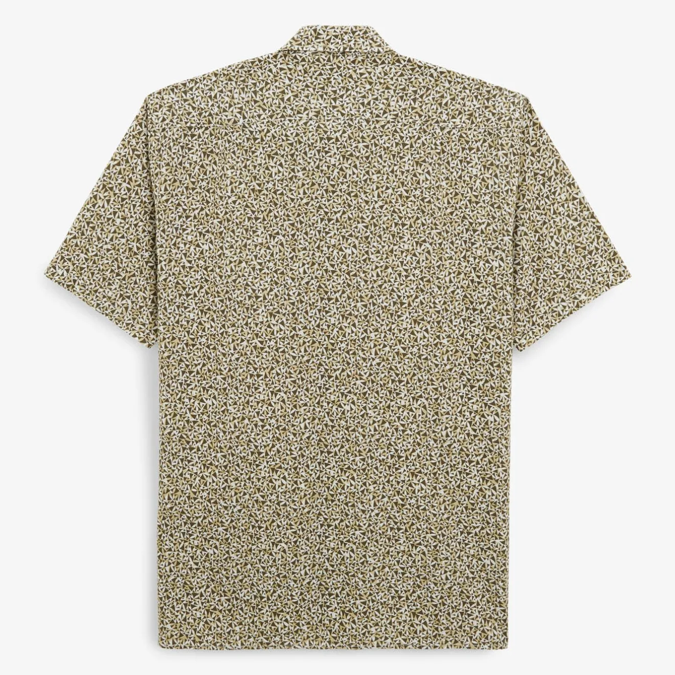 Ligne Play|Chemises>SERGE BLANCO Charles shirt with military green graphic patterns DENIM