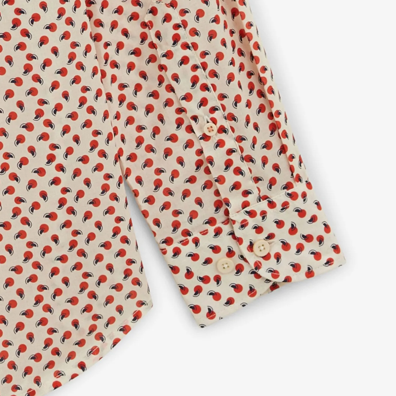 Chemises>SERGE BLANCO Charles shirt with off-white graphic pattern CAMEL