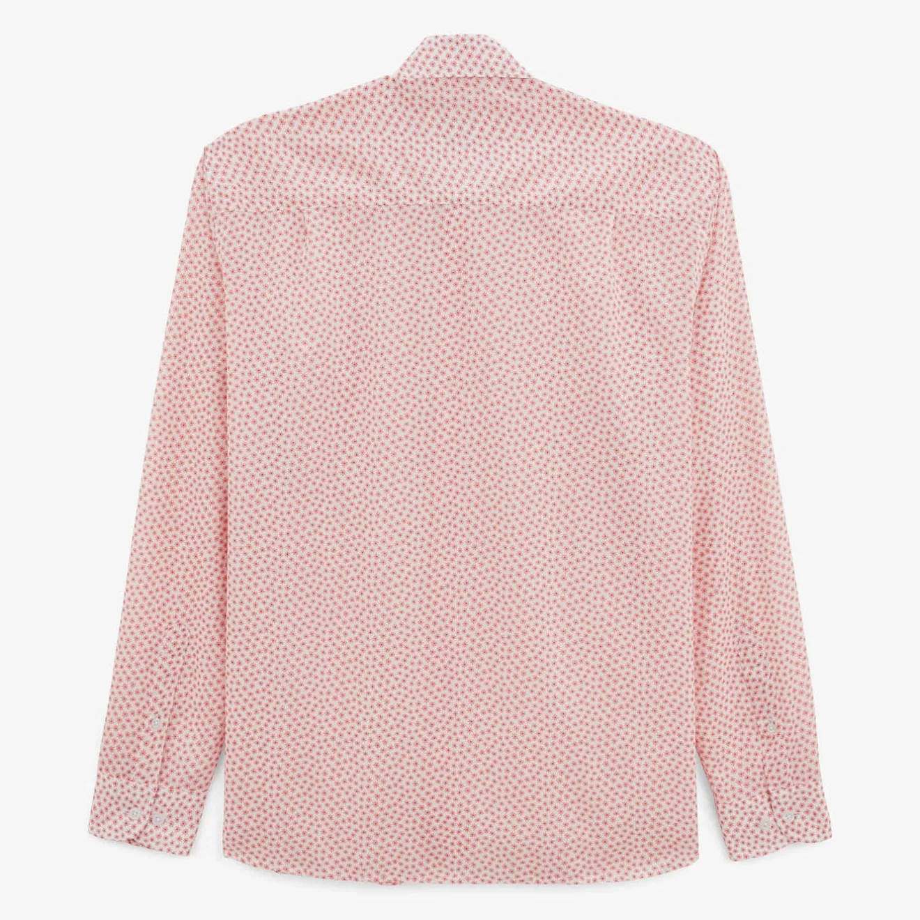 Chemises>SERGE BLANCO Charles shirt with orange coral stars TECK
