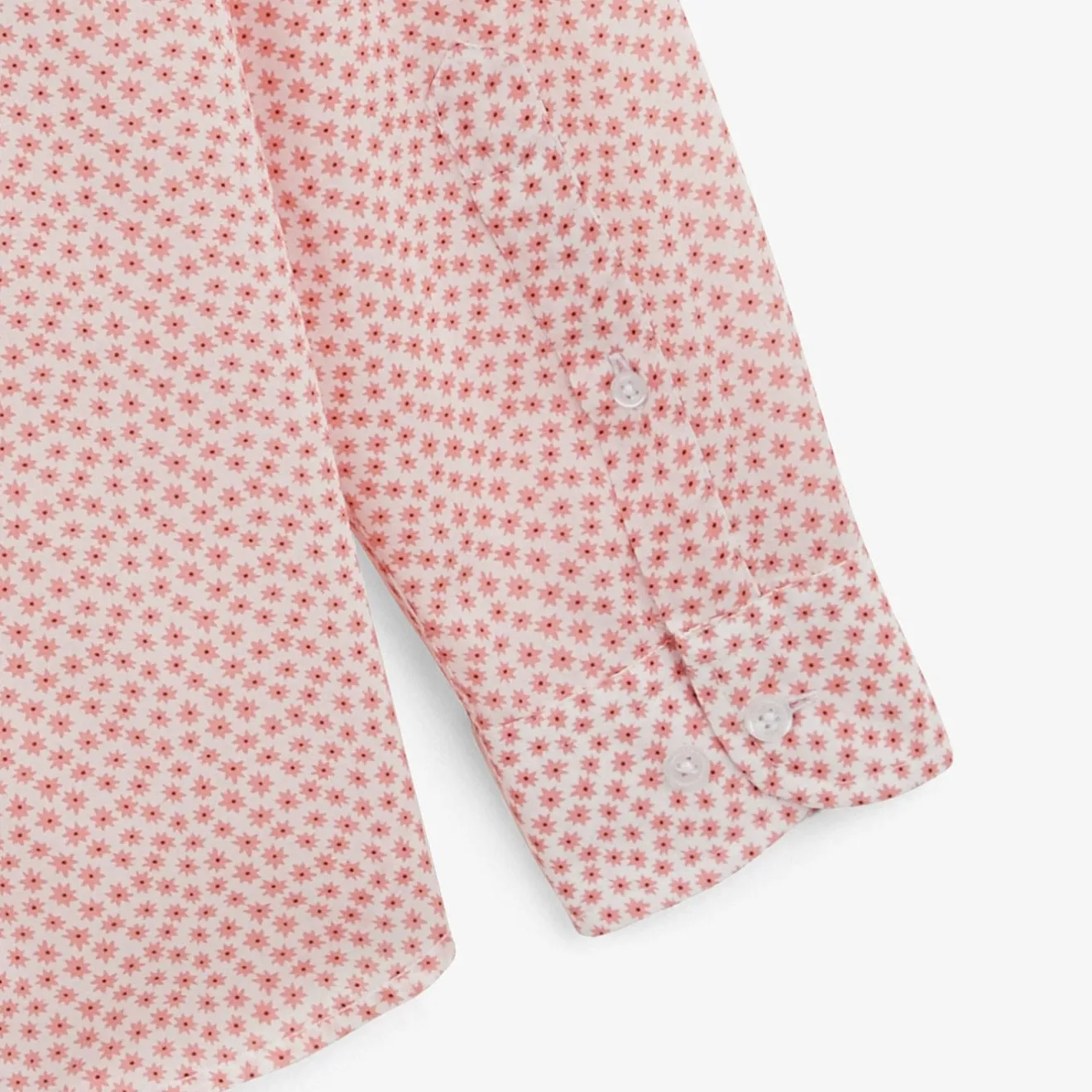 Chemises>SERGE BLANCO Charles shirt with orange coral stars TECK