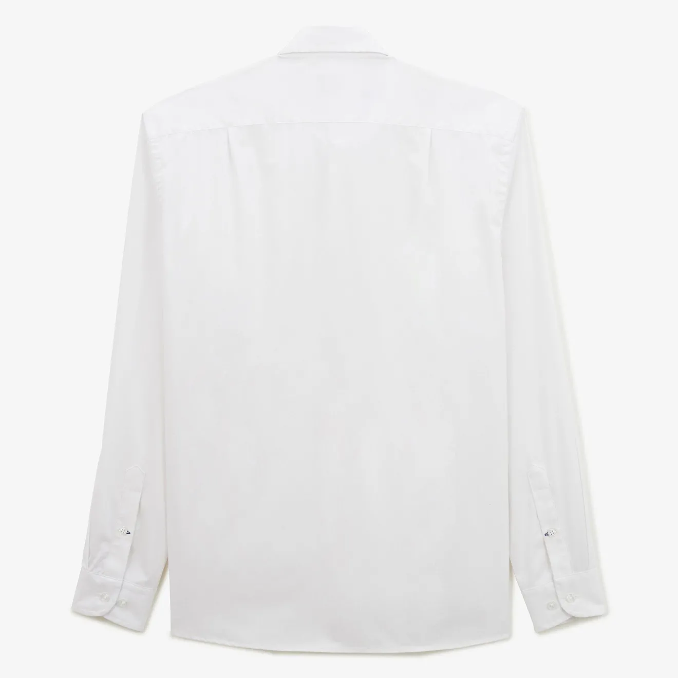Chemises|L'élégant>SERGE BLANCO Charles white cotton muslin shirt BLANC