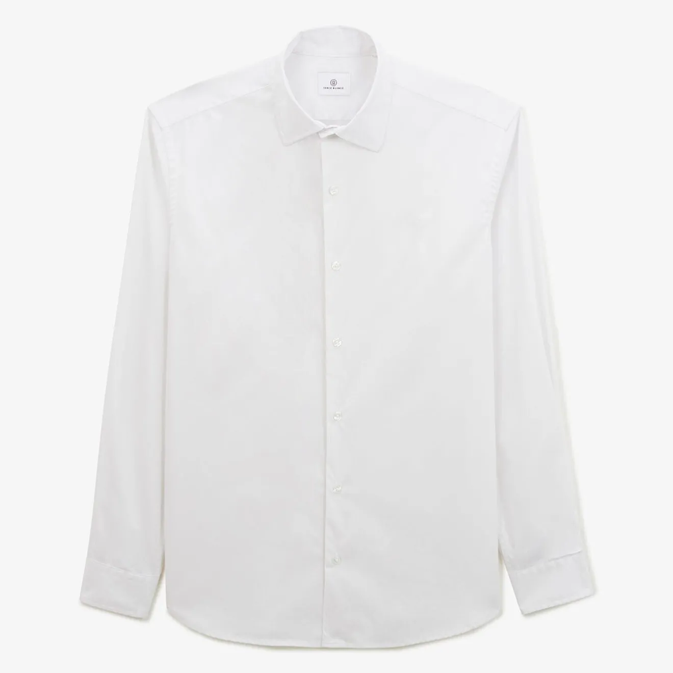 Chemises>SERGE BLANCO Chemise homme coton popeline confort stretch blanche NATION