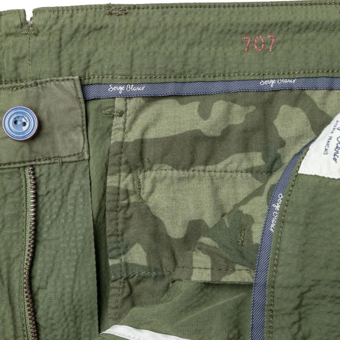 Pantalons>SERGE BLANCO Chinese 707 military CURRY