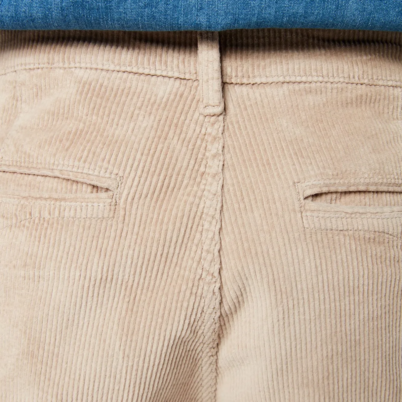 Pantalons>SERGE BLANCO Chino 726 corduroy putty OCEAN/NOIR