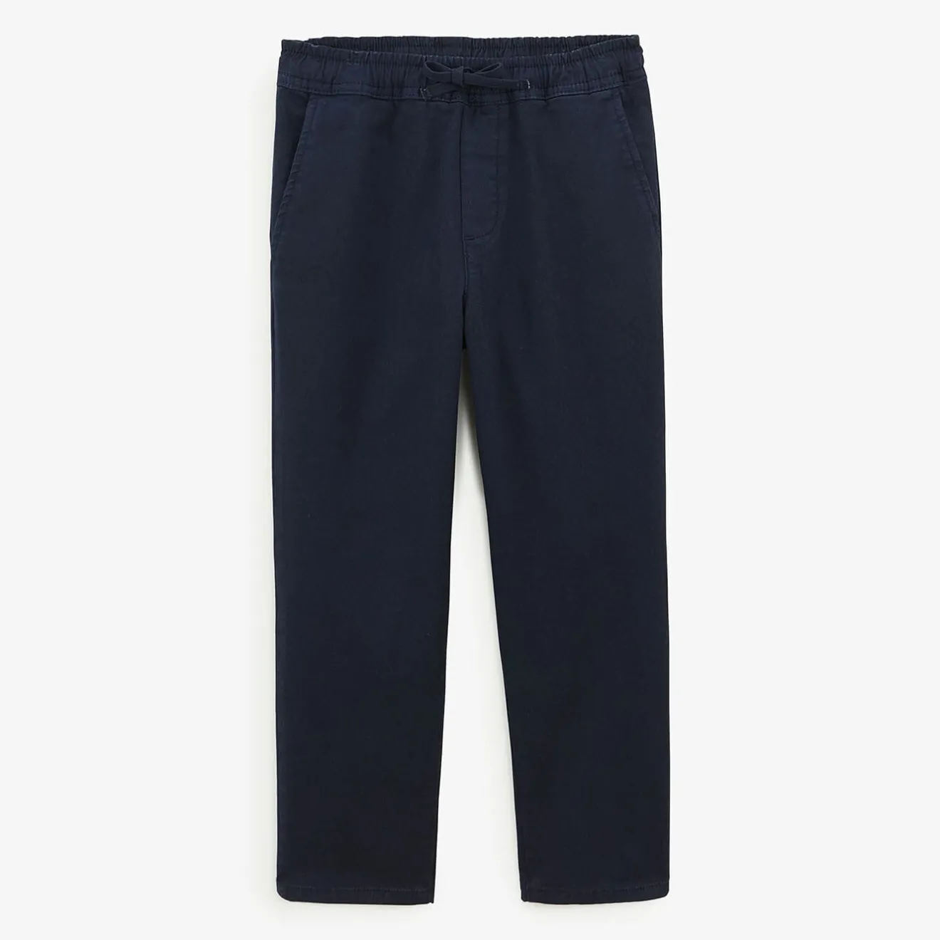 Pantalons|Tel Père, Tel Fils>SERGE BLANCO Chino 734 Junior with elasticated waist dark blue MARINE