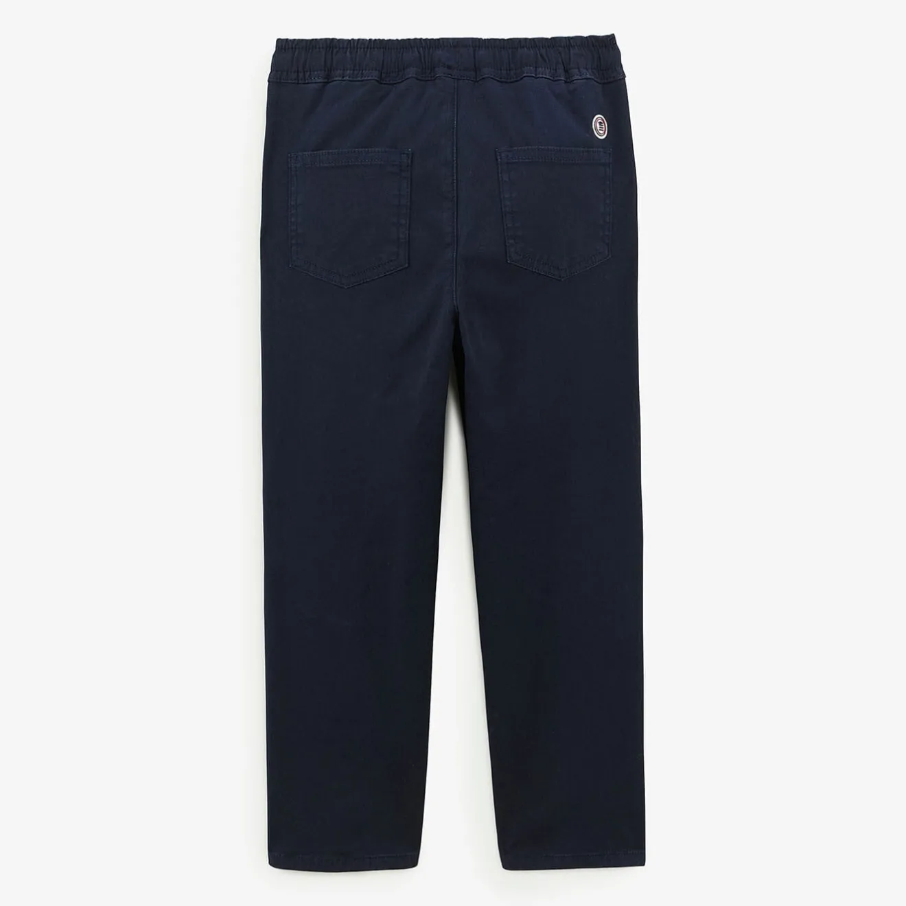 Pantalons|Tel Père, Tel Fils>SERGE BLANCO Chino 734 Junior with elasticated waist dark blue MARINE