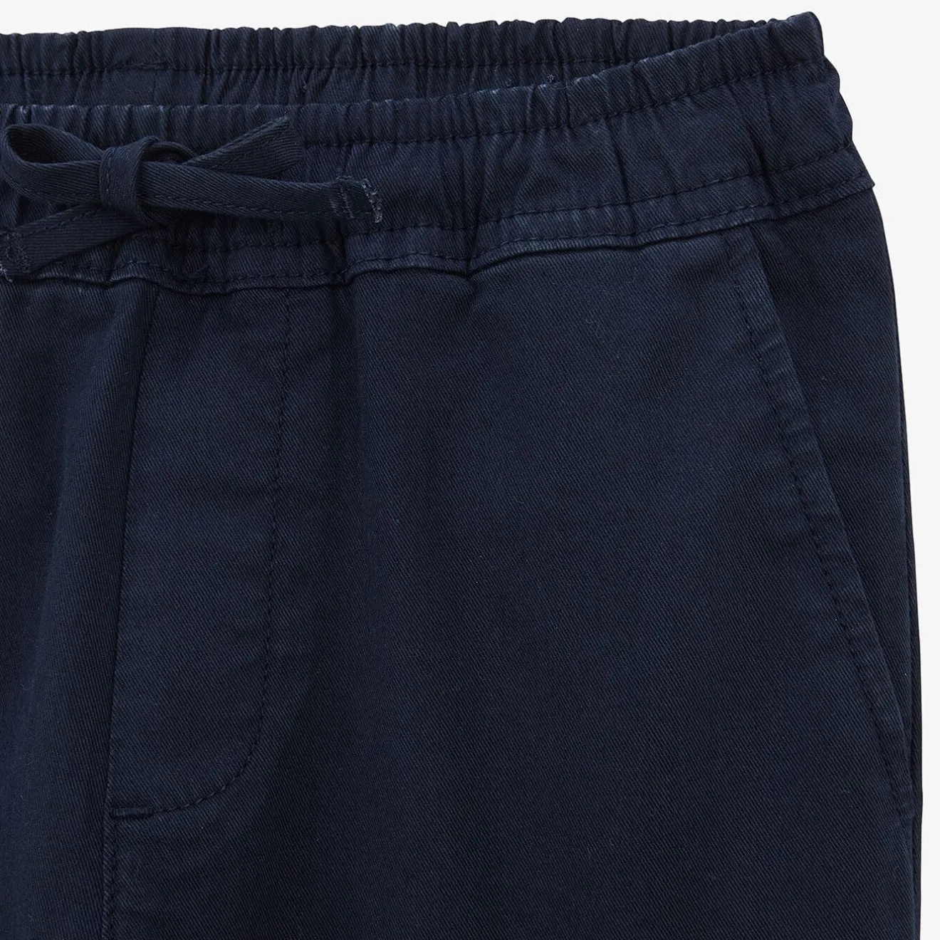 Pantalons|Tel Père, Tel Fils>SERGE BLANCO Chino 734 Junior with elasticated waist dark blue MARINE