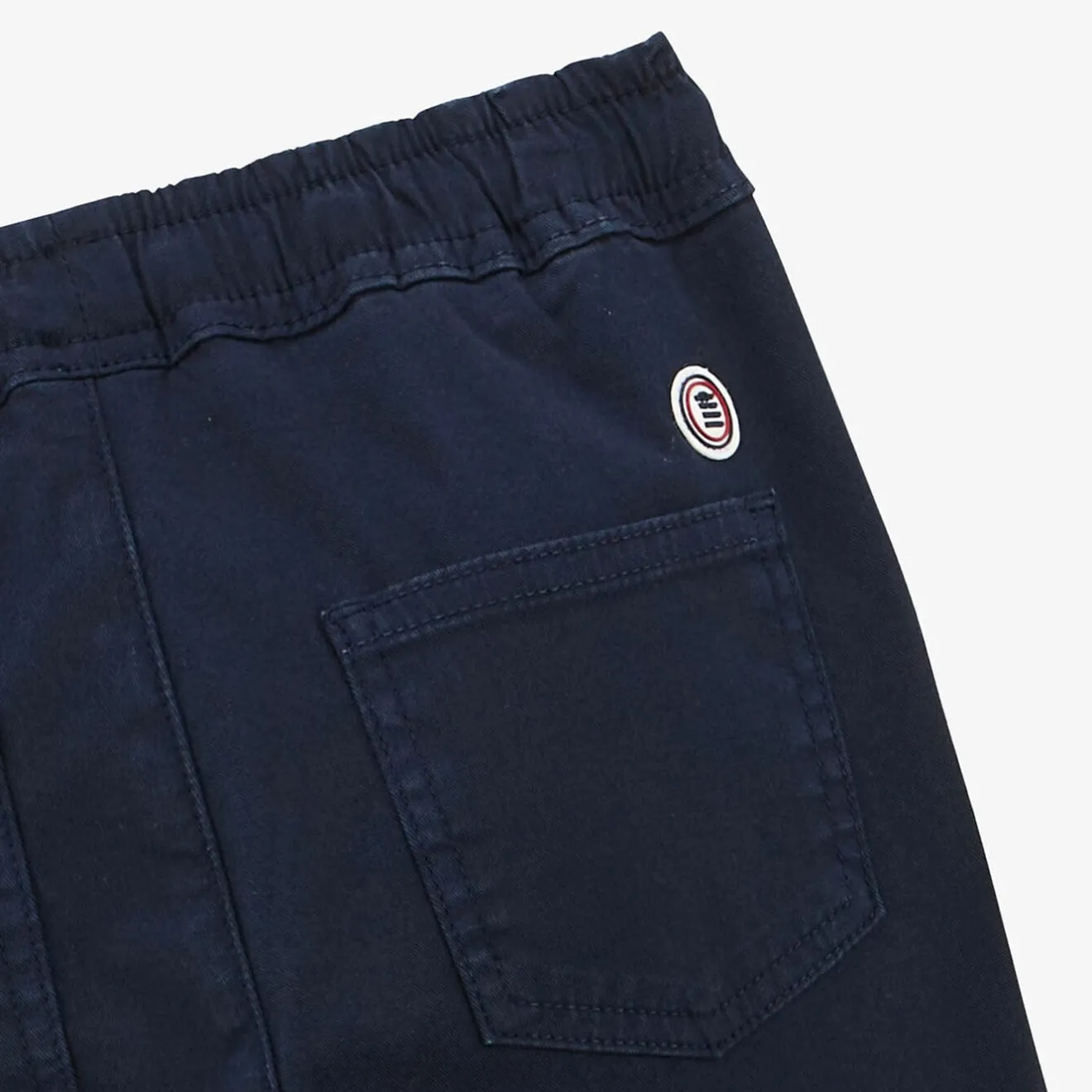 Pantalons|Tel Père, Tel Fils>SERGE BLANCO Chino 734 Junior with elasticated waist dark blue MARINE