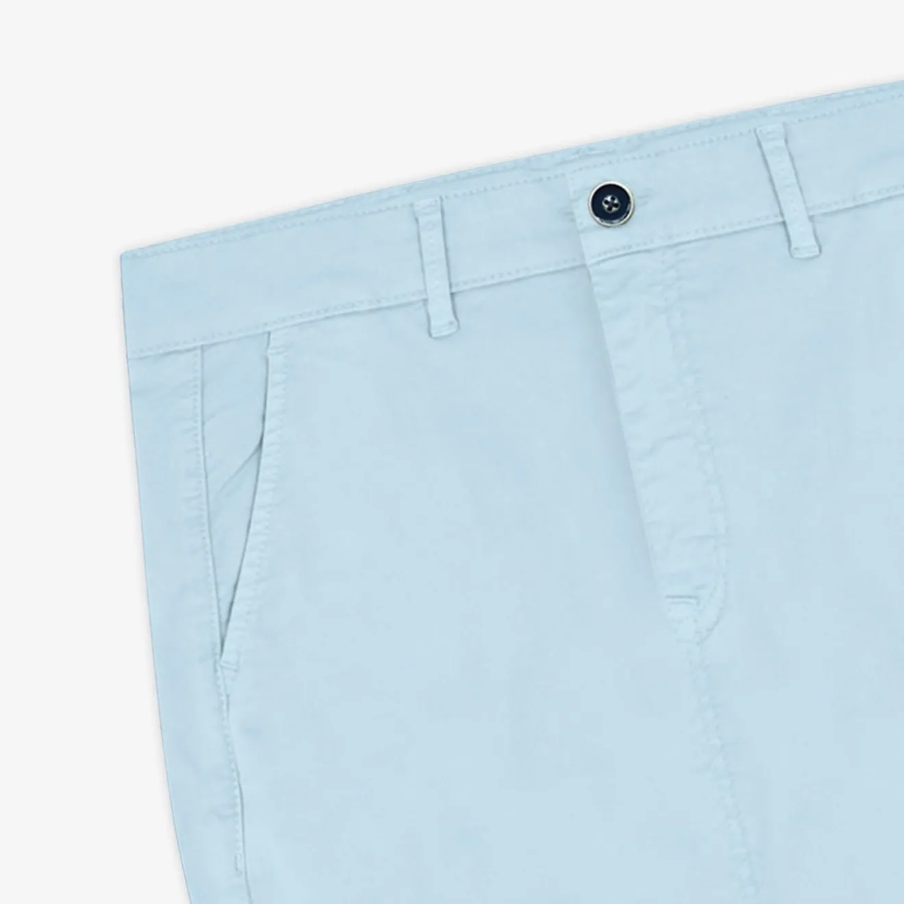 Pantalons|L'audacieux>SERGE BLANCO Chino 702 straight cut sky blue MILITARY