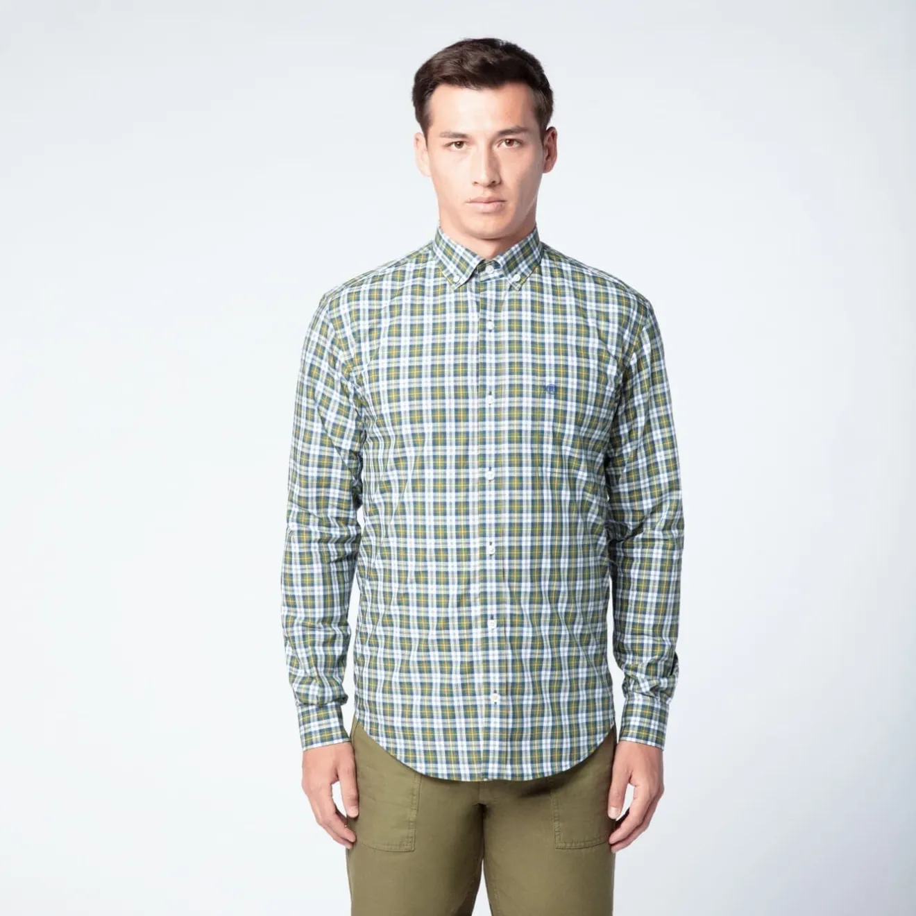Chemises>SERGE BLANCO Clan Check Shirt - Slim Fit BORDEAUX