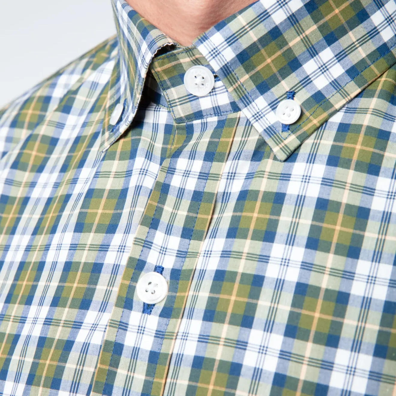 Chemises>SERGE BLANCO Clan Check Shirt - Slim Fit BORDEAUX