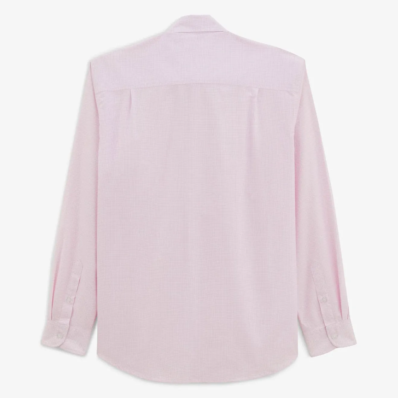 Chemises>SERGE BLANCO Clément shirt in pink gingham checks MASTIC