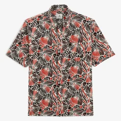 Chemises>SERGE BLANCO Clovis shirt with apricot floral print CIEL