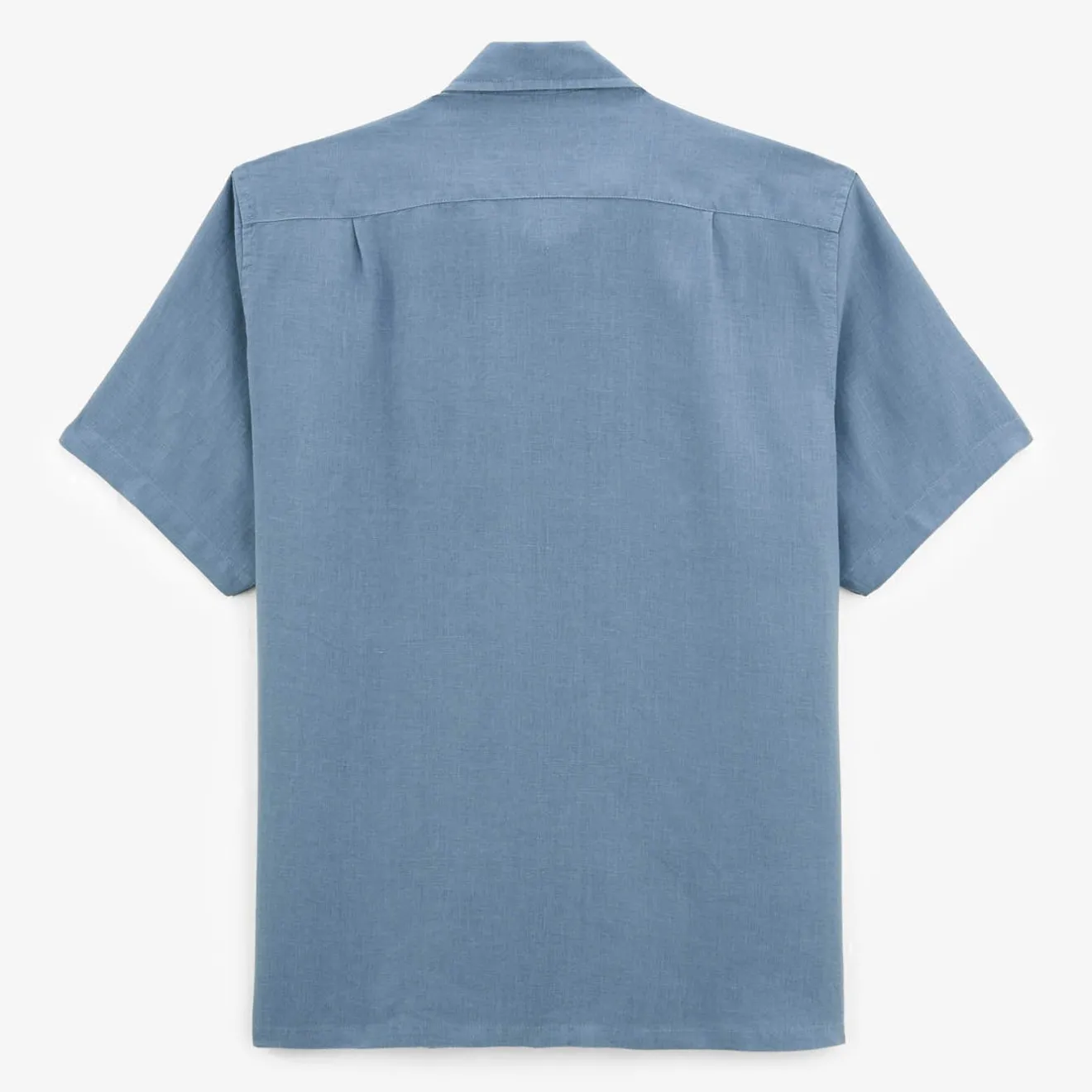 Crazy Logo|Chemises>SERGE BLANCO Clovis shirt with cloud blue arcade embroidery SKIN