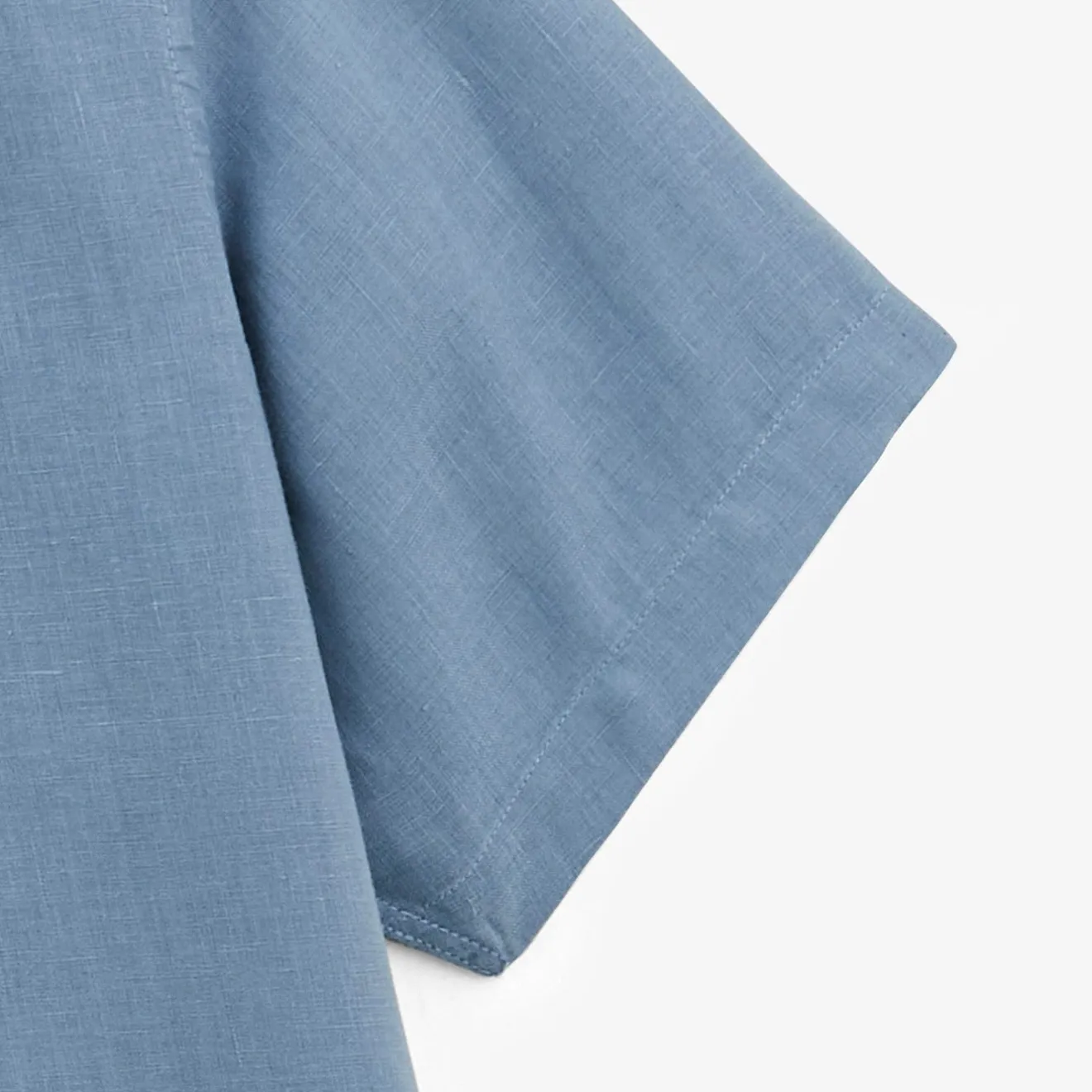 Crazy Logo|Chemises>SERGE BLANCO Clovis shirt with cloud blue arcade embroidery SKIN