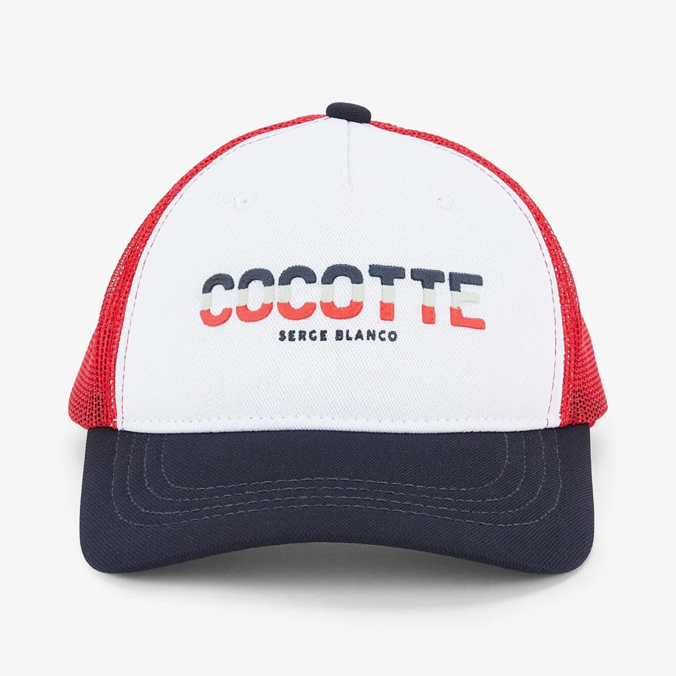 Casquettes Et Bobs>SERGE BLANCO COCOTTE tricolor cap BLANC