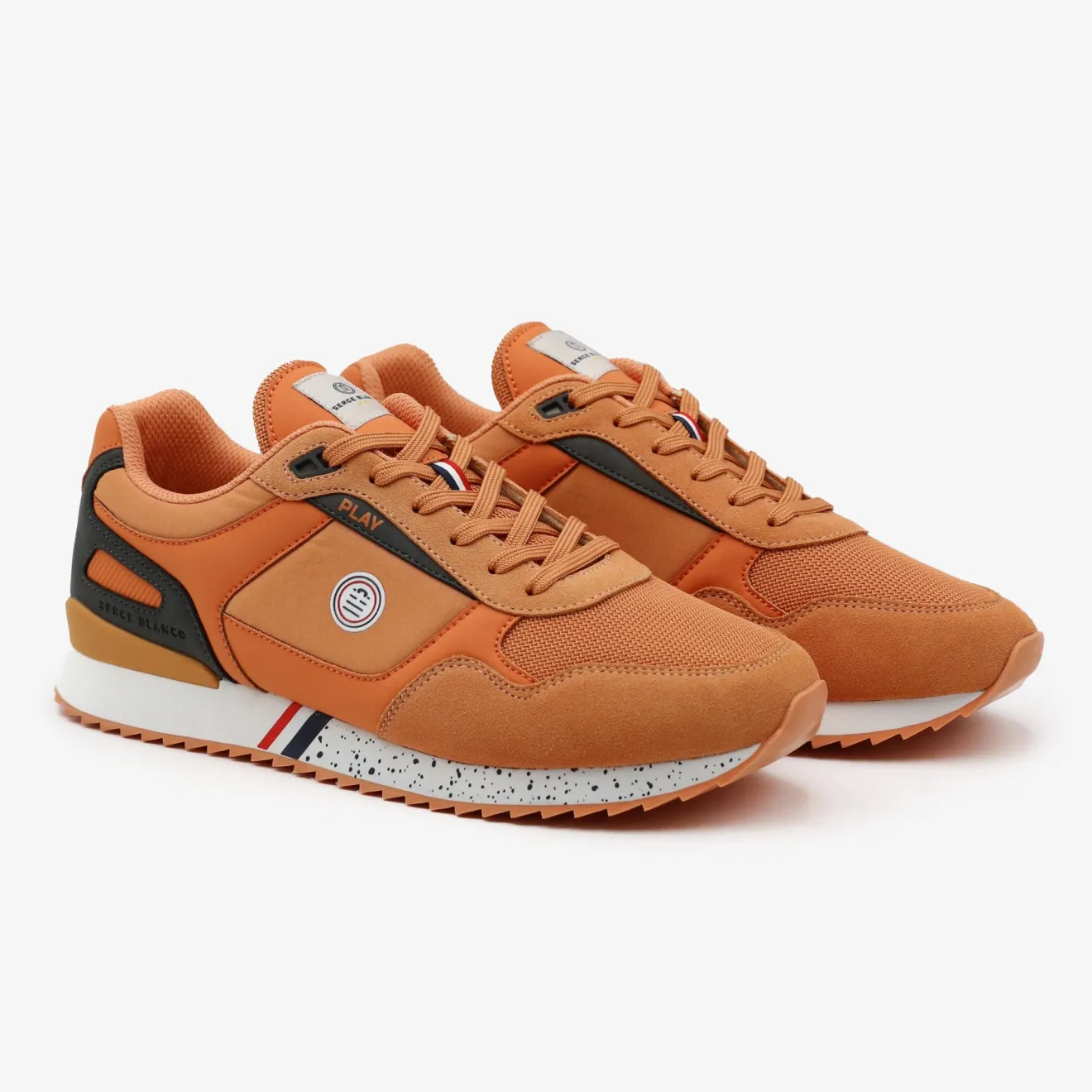 Collection Chamonix>SERGE BLANCO Coral orange Chamonix sneaker TECK