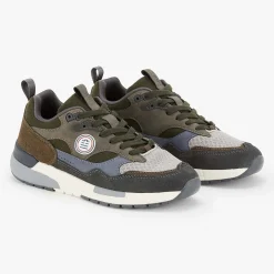 Sneakers>SERGE BLANCO Courchevel anthracite sneaker YELLOW
