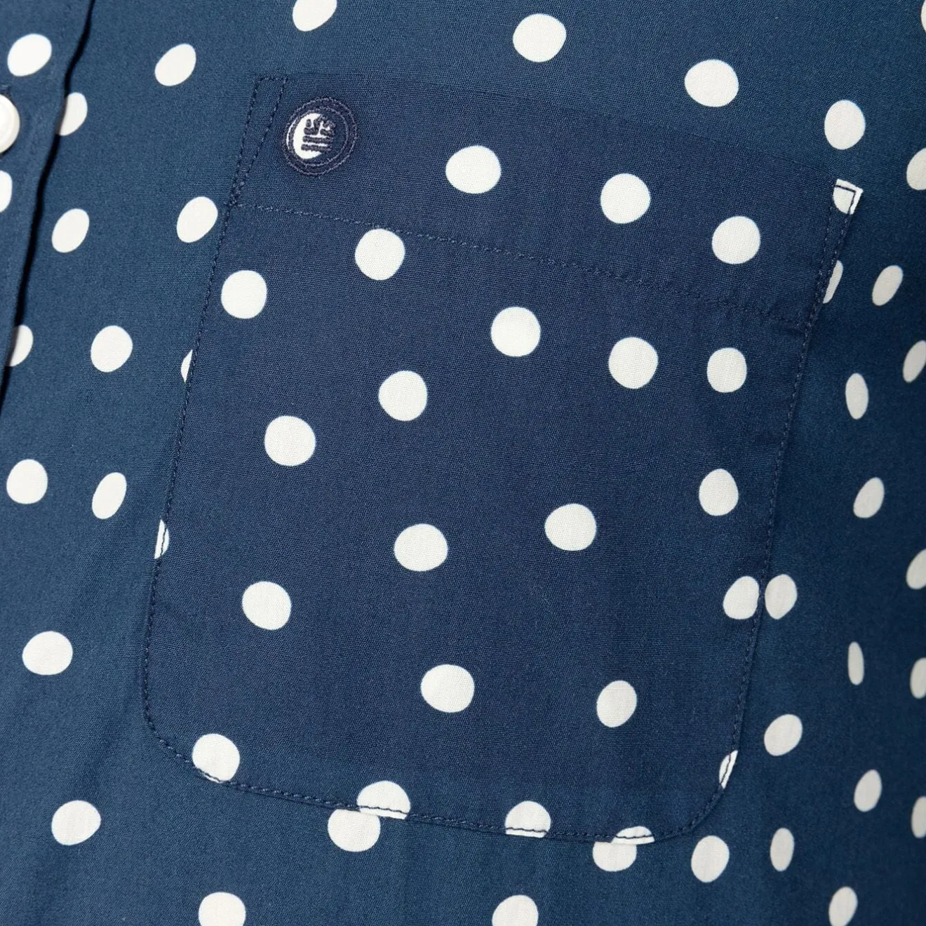 Chemises>SERGE BLANCO Dark blue polka dot long sleeve shirt ROSE