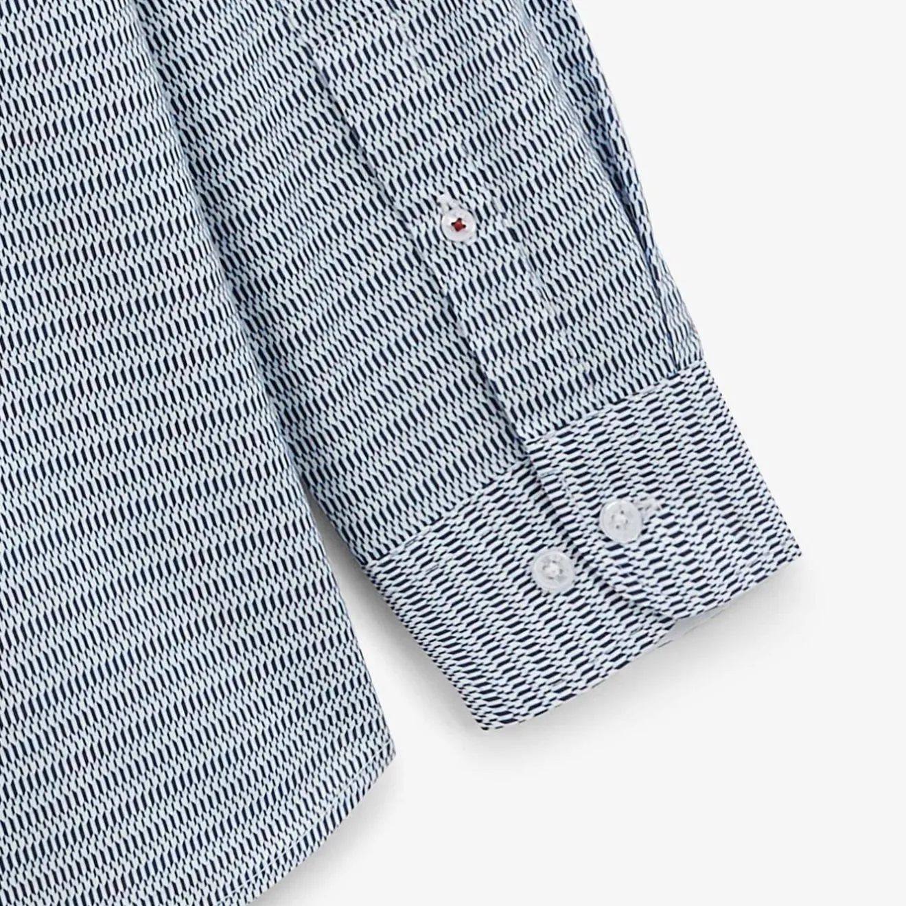 Chemises>SERGE BLANCO Dark blue printed shirt ROUGE