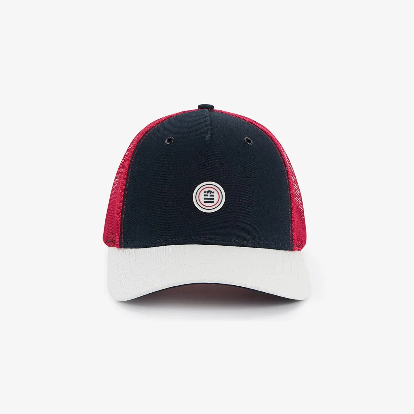 Casquettes Et Bobs>SERGE BLANCO Dark blue two-tone mesh trucker cap MARINE