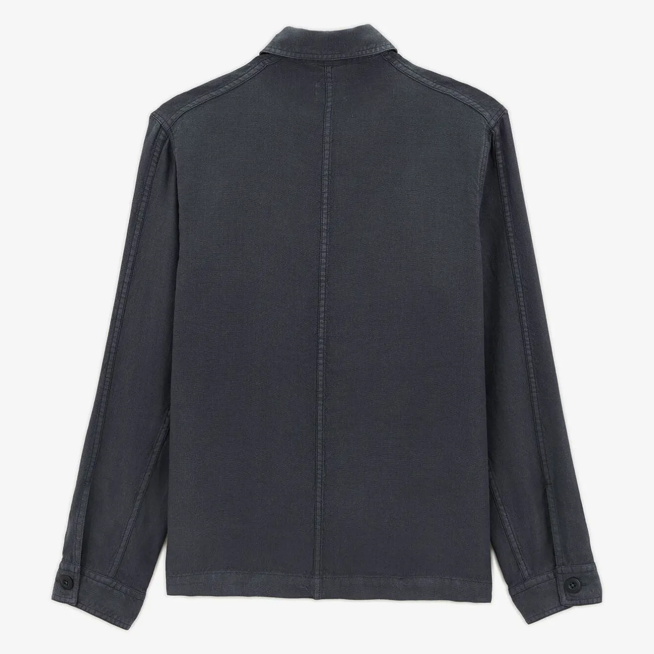 Manteaux Et Vestes>SERGE BLANCO Dark blue Wilfried jacket in linen and cotton ABRICOT