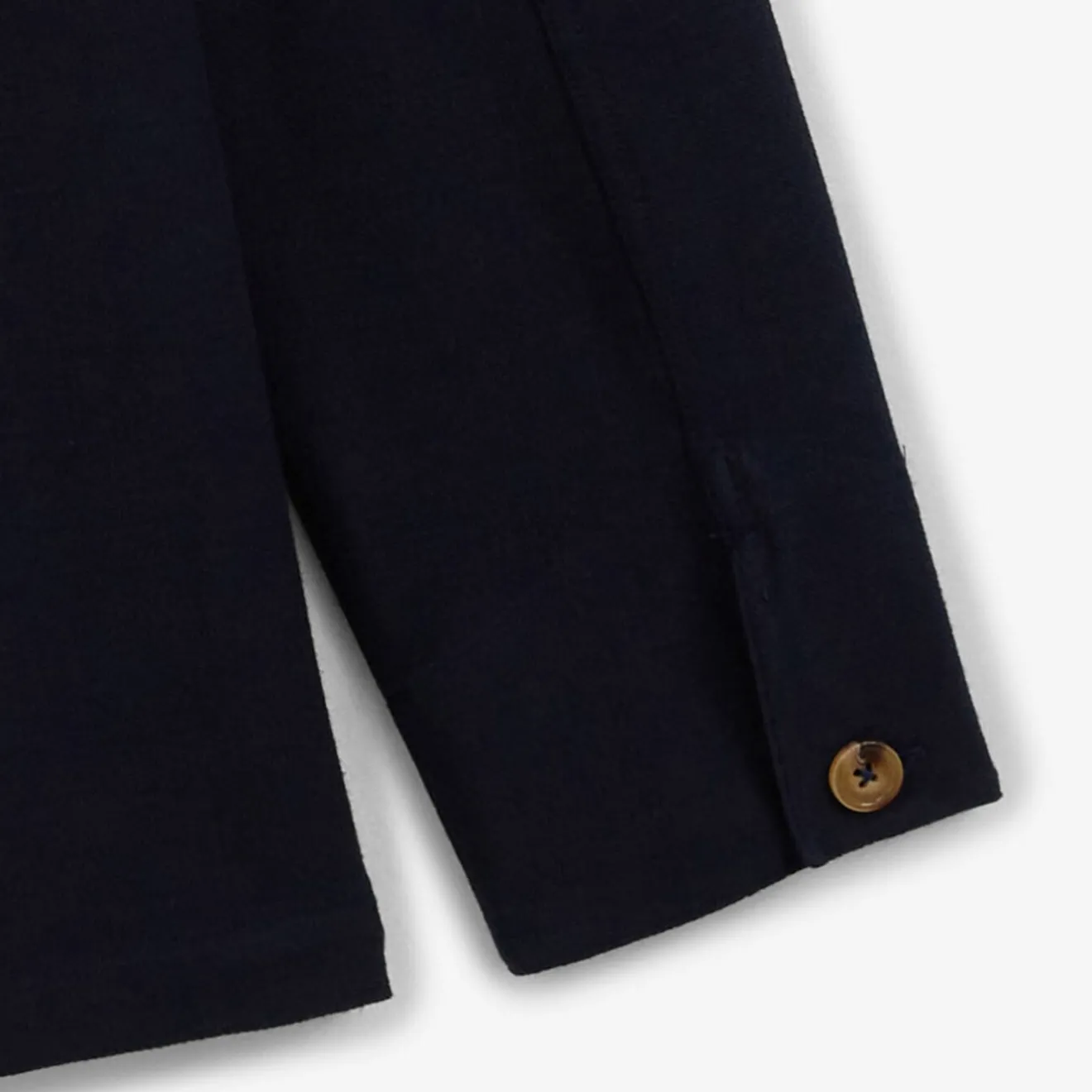 Ligne Play|Vestes Worker>SERGE BLANCO Dave worker jacket in dark blue jersey OFF WHITE