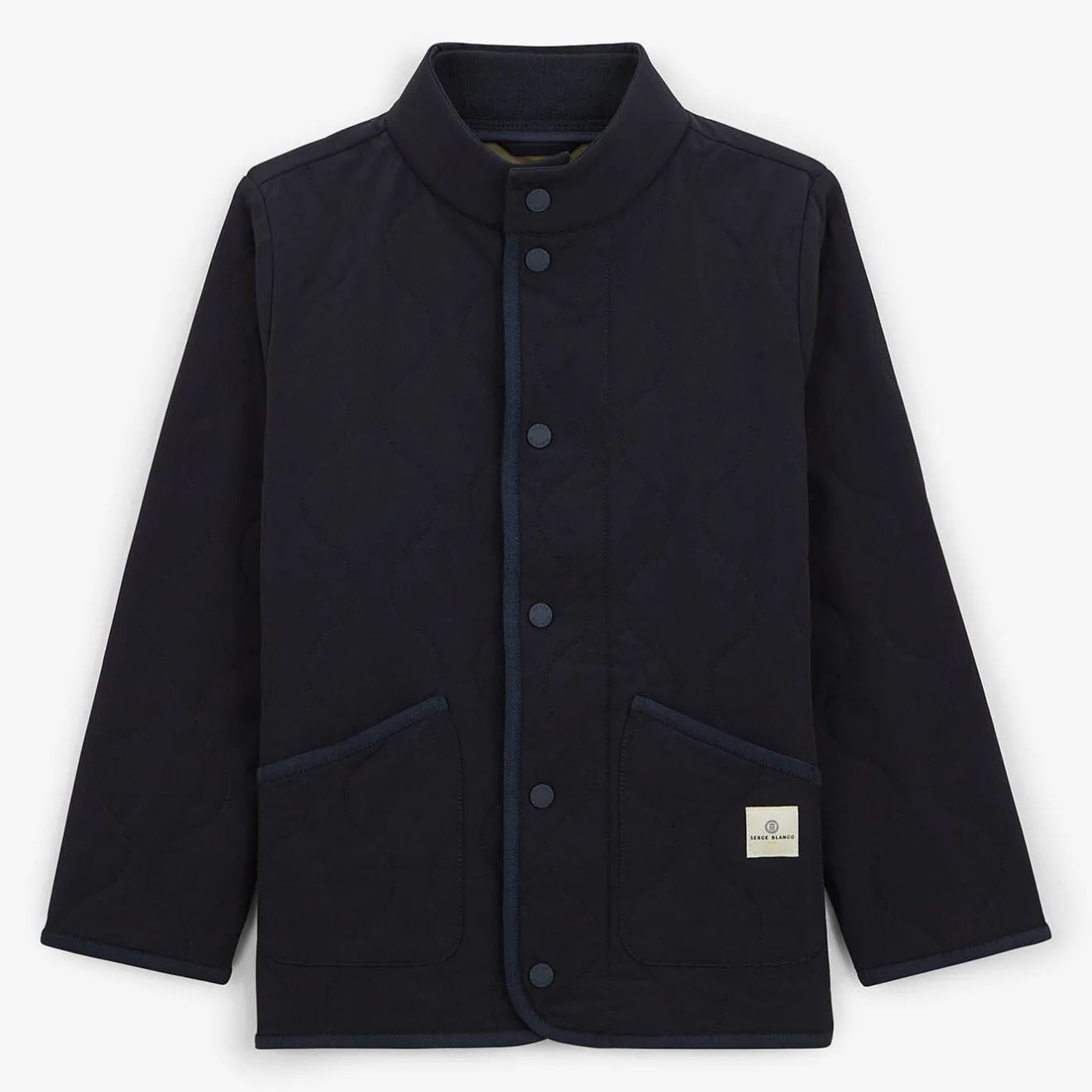 Doudounes Et Vestes>SERGE BLANCO Dereck junior dark blue jacket MILITAIRE