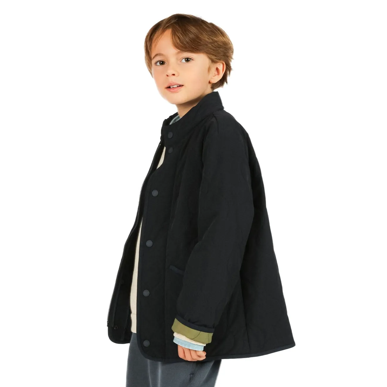 Doudounes Et Vestes>SERGE BLANCO Dereck junior dark blue jacket MILITAIRE