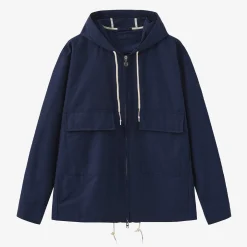 Manteaux & Vestes>SERGE BLANCO Dolan Blue Nautical Parka DARK NAVY