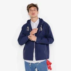 Manteaux & Vestes>SERGE BLANCO Dolan Blue Nautical Parka DARK NAVY