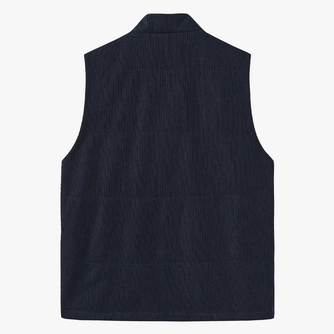 Manteaux & Vestes>SERGE BLANCO Donatien sleeveless jacket in mesh dark navy