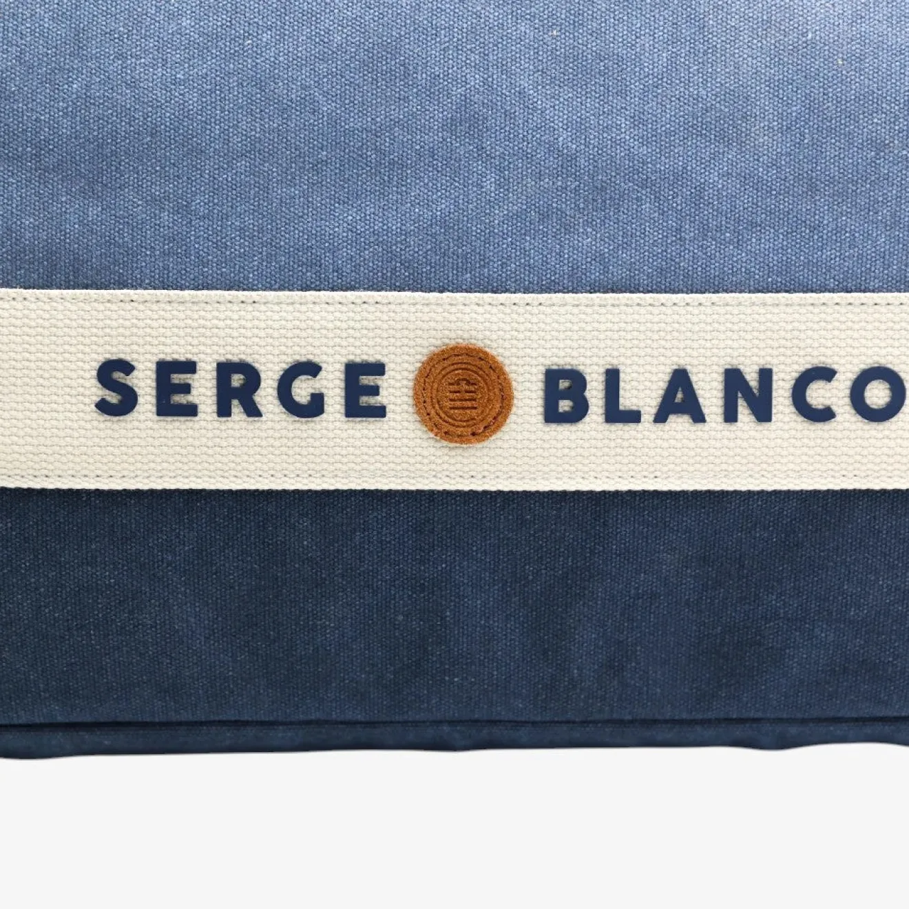 Sacs De Voyage|Le Sportif>SERGE BLANCO GYM dark navy travel bag BLANC