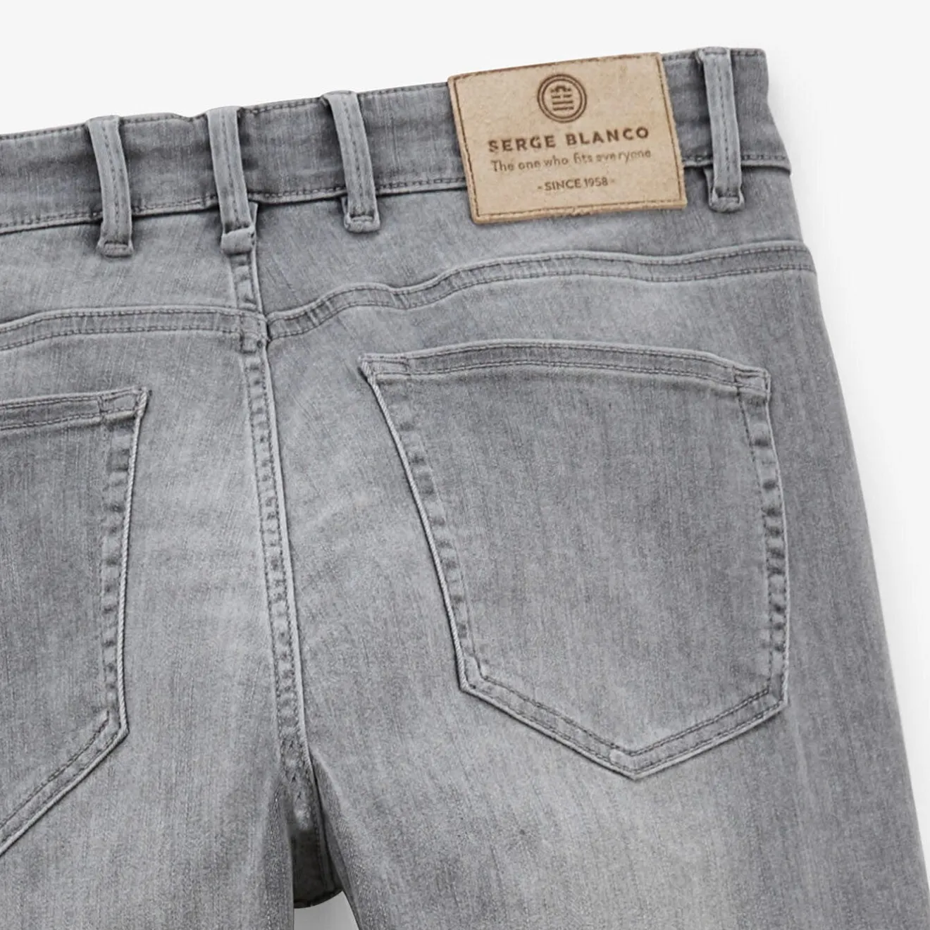 Pantalons>SERGE BLANCO Jean 325 slim powertwist gray BLEU BRUT