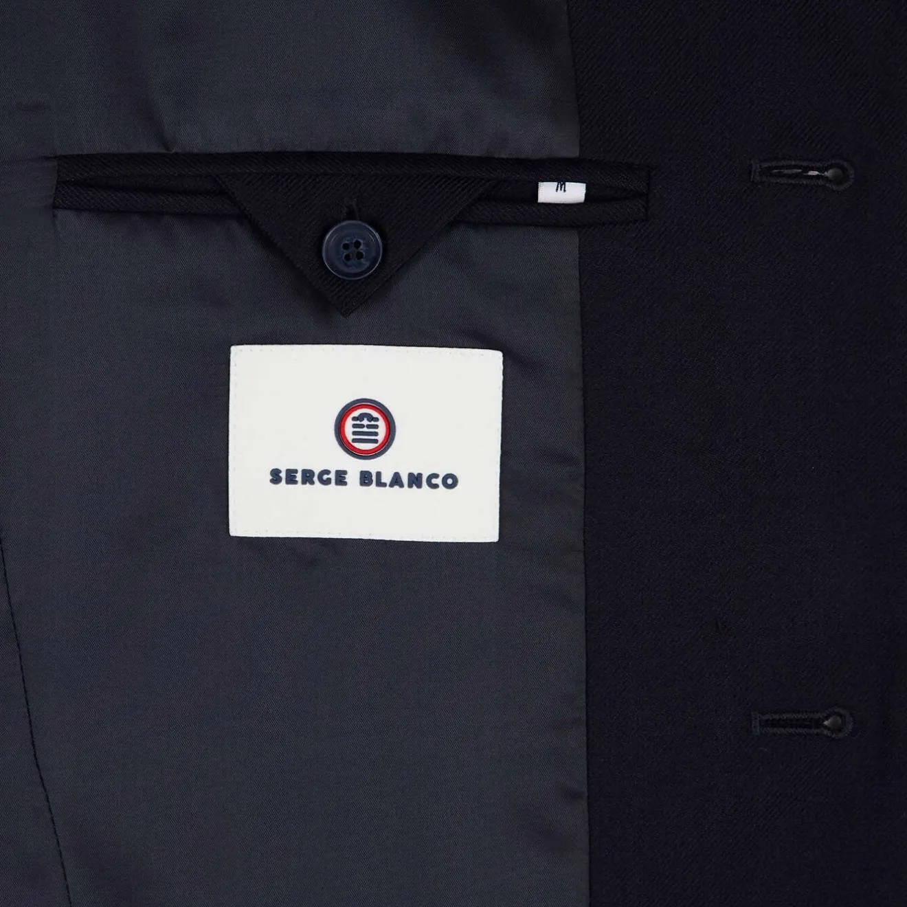 Manteaux Et Vestes>SERGE BLANCO Jules navy blue coat NOIR