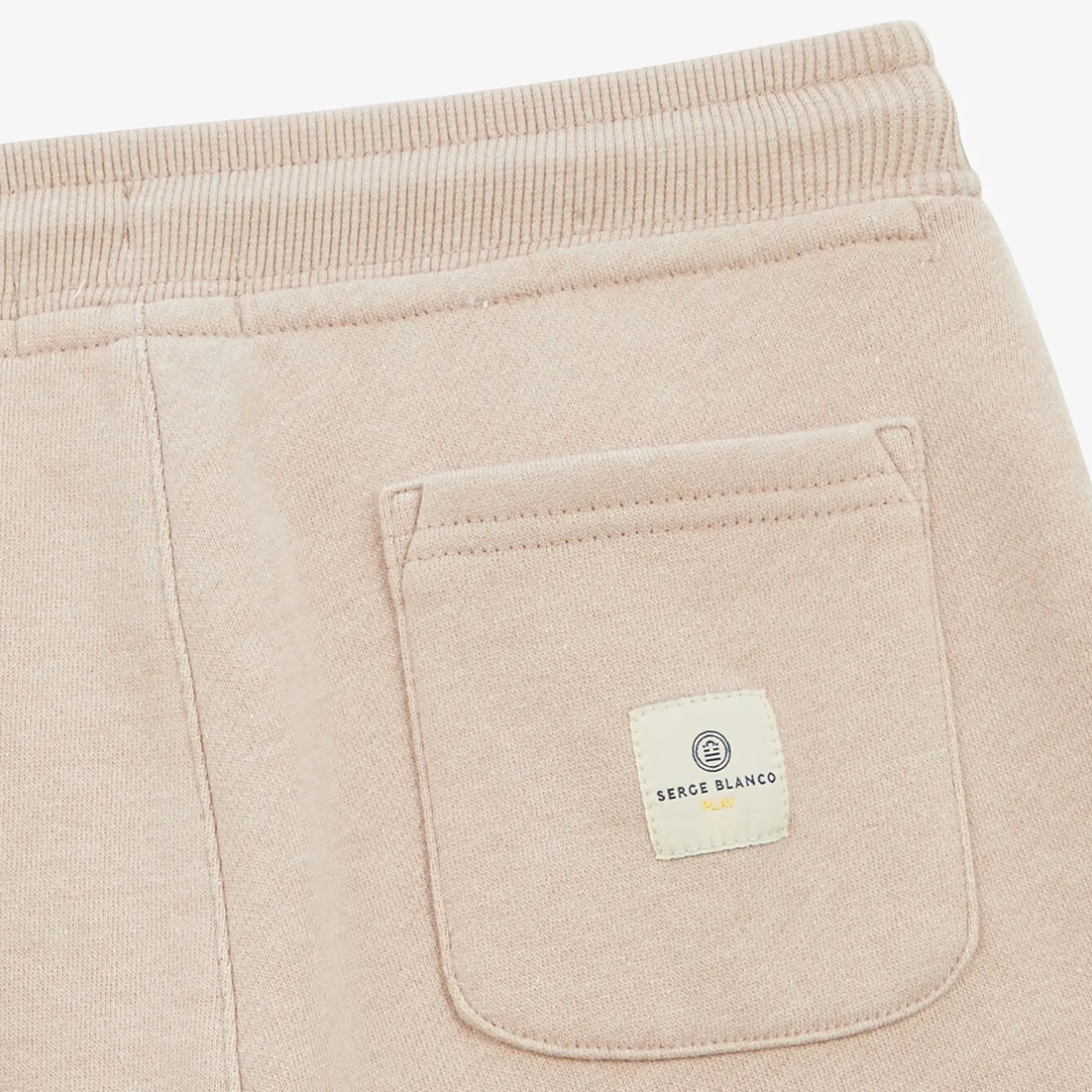 Vêtements>SERGE BLANCO Junior Basile fleece shorts in heather BEIGE
