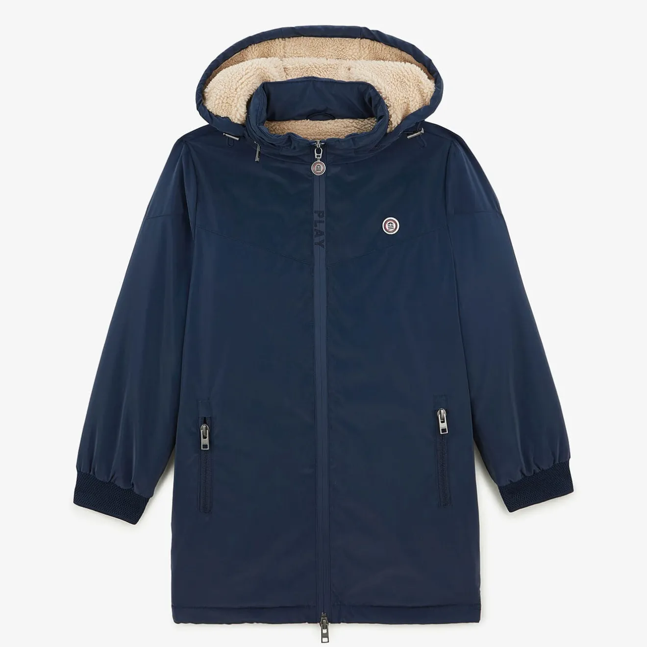Vêtements>SERGE BLANCO Junior Cap Finistère dark blue long parka ROYAL