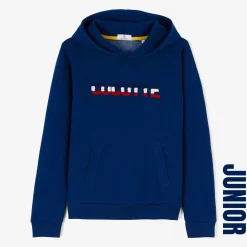 Vêtements>SERGE BLANCO Junior COCOTTE fleece hoodie limited edition midnight blue dark navy