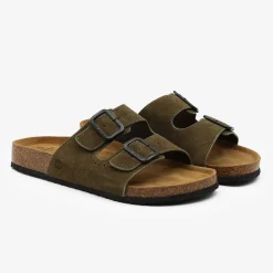 Sandales|Daddy Cool>SERGE BLANCO Khaki green Tropéa sandal CITRON