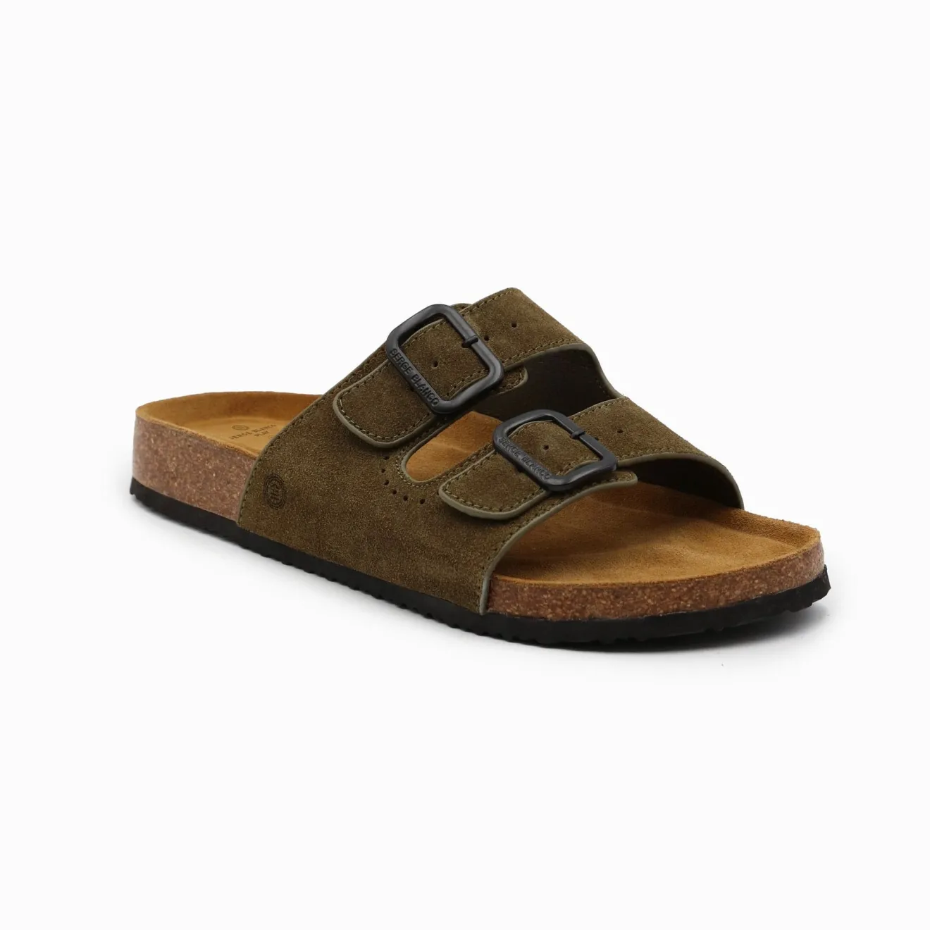 Sandales|Daddy Cool>SERGE BLANCO Khaki green Tropéa sandal CITRON