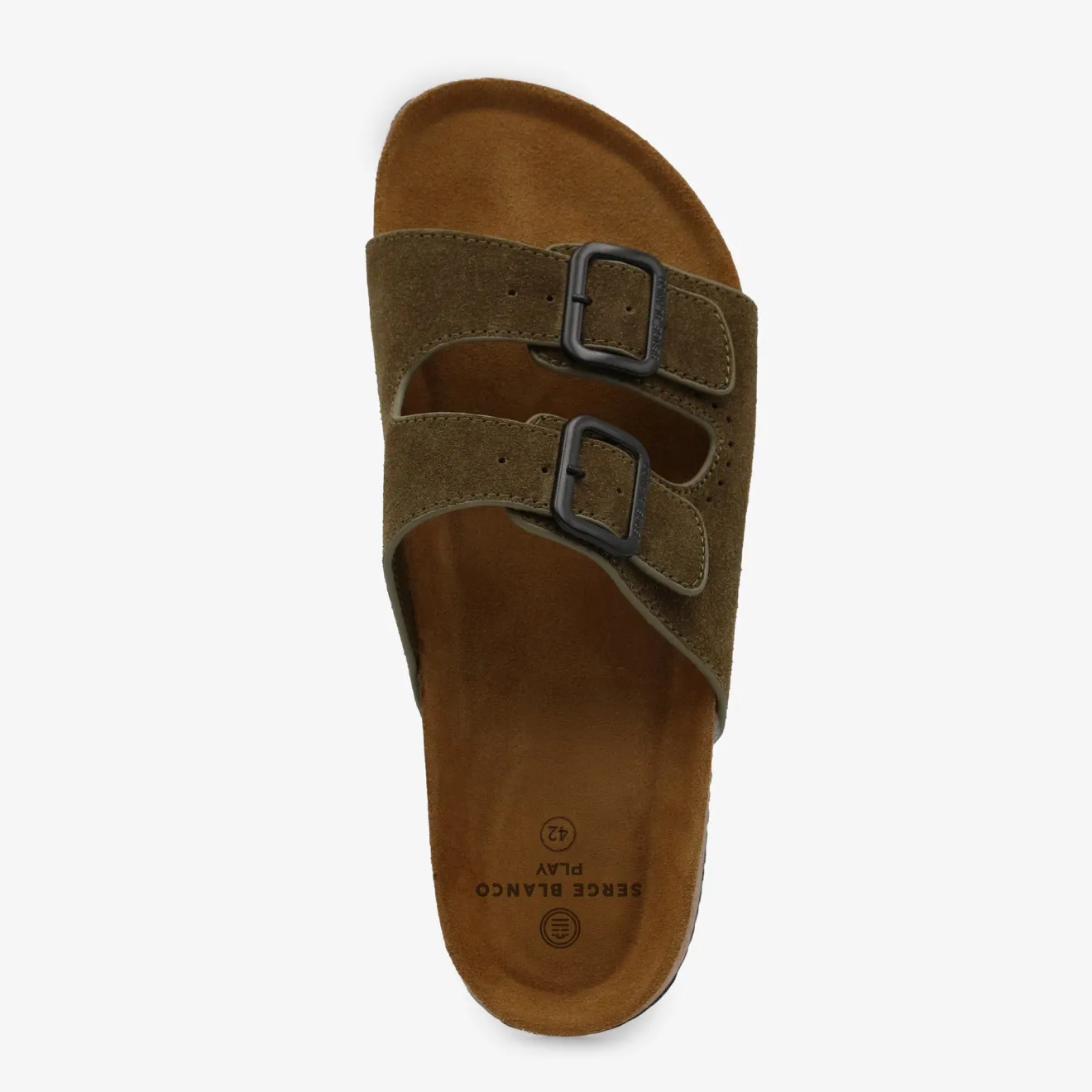 Sandales|Daddy Cool>SERGE BLANCO Khaki green Tropéa sandal CITRON