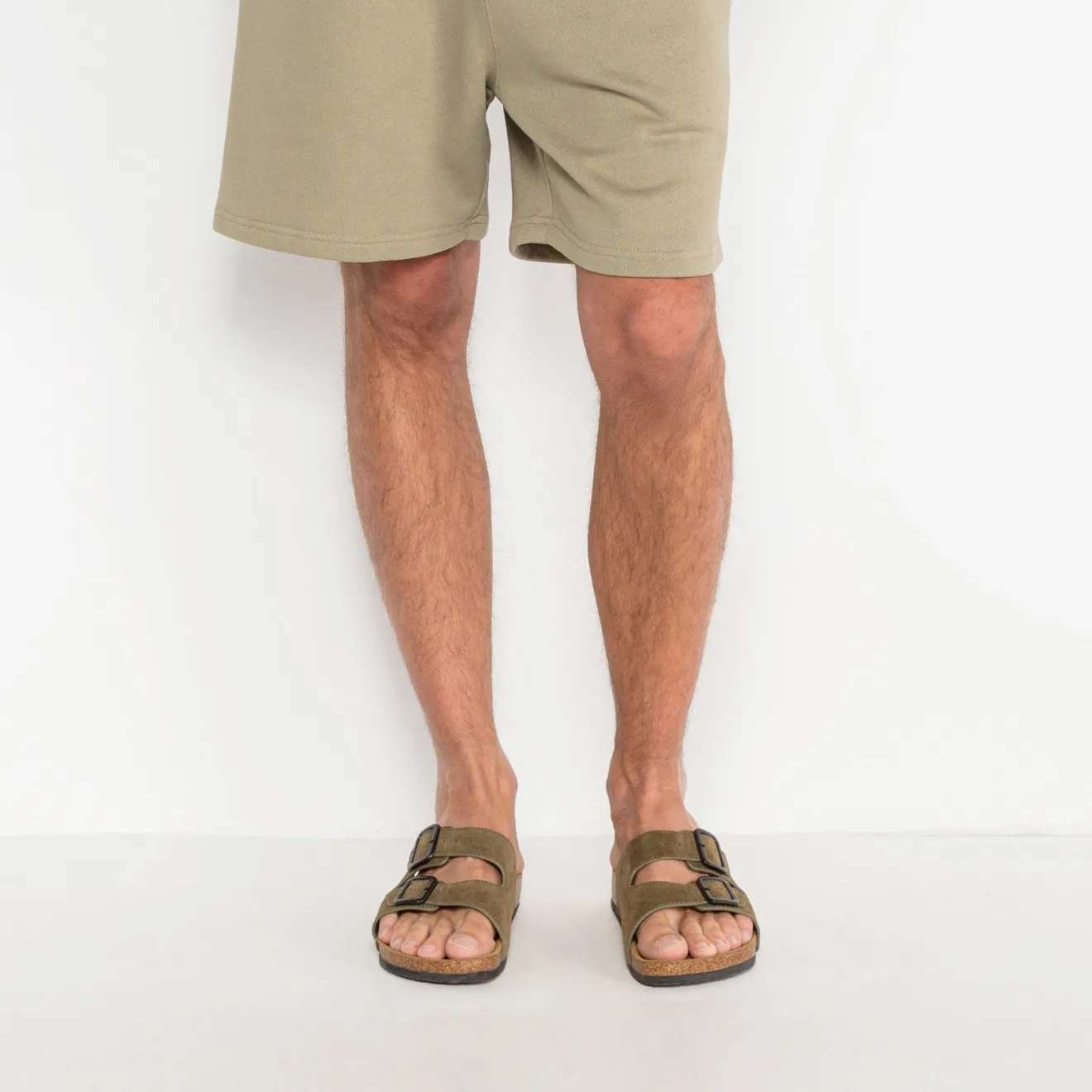 Sandales|Daddy Cool>SERGE BLANCO Khaki green Tropéa sandal CITRON