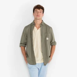 Polos|L'élégant>SERGE BLANCO Lane latte white terry short-sleeved polo shirt DARK NAVY