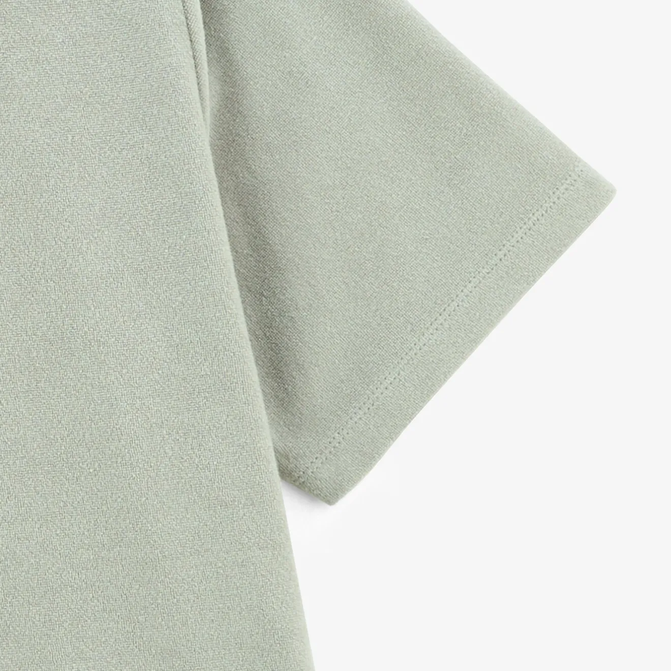 Polos>SERGE BLANCO Lane slate gray short-sleeved terry polo shirt BLANC
