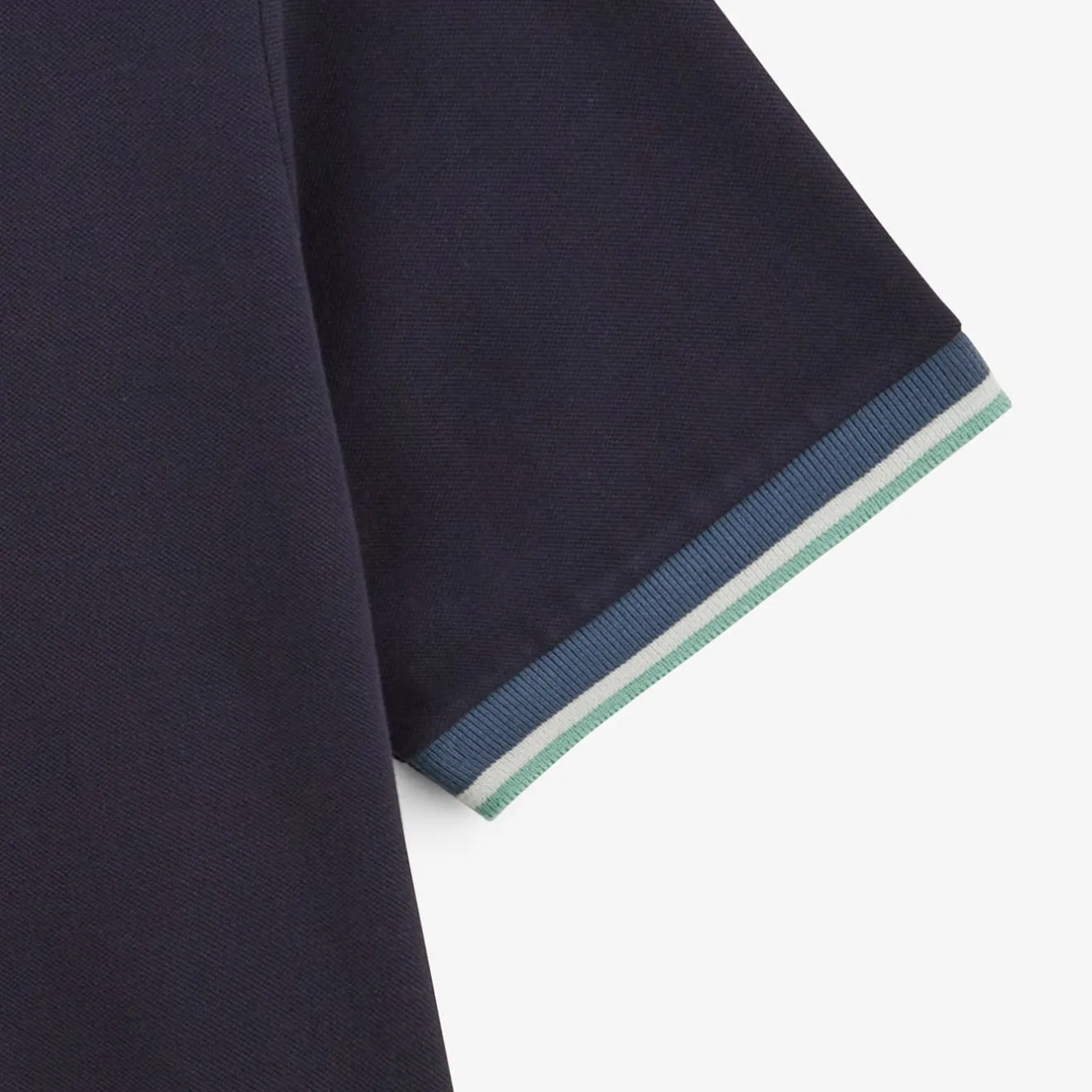 Polos>SERGE BLANCO Laos dark navy short-sleeved pique polo shirt AMANDE
