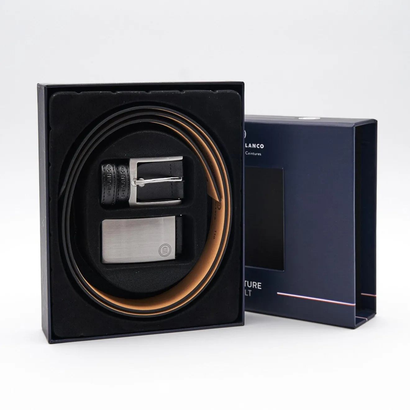 Maroquinerie>SERGE BLANCO Leather belt NOIR