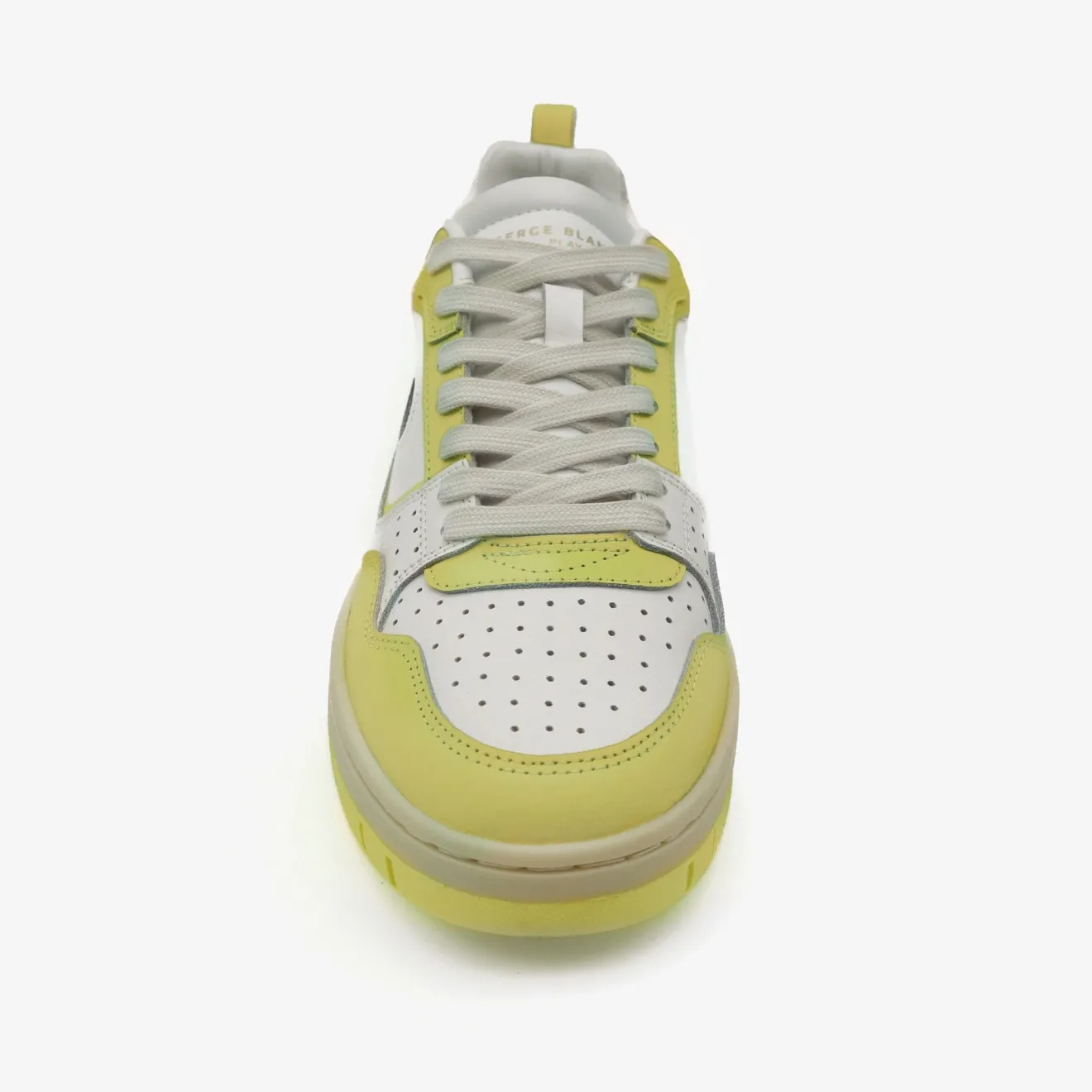 Collection La Vernaz>SERGE BLANCO Lemon yellow Vernaz sneaker NATION