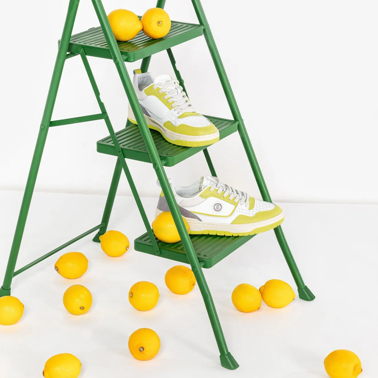 Collection La Vernaz>SERGE BLANCO Lemon yellow Vernaz sneaker NATION
