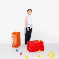 Polos|Tel Père, Tel Fils>SERGE BLANCO Levi long-sleeved rugby jersey colorblock junior white BLANC